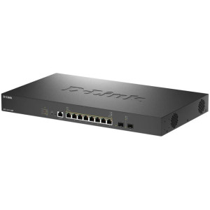 D-Link DXS-1210-10MP 10-Port 10G Layer 2 Managed Switch, 8x 10G PoE++ and 2x 10G SFP+
